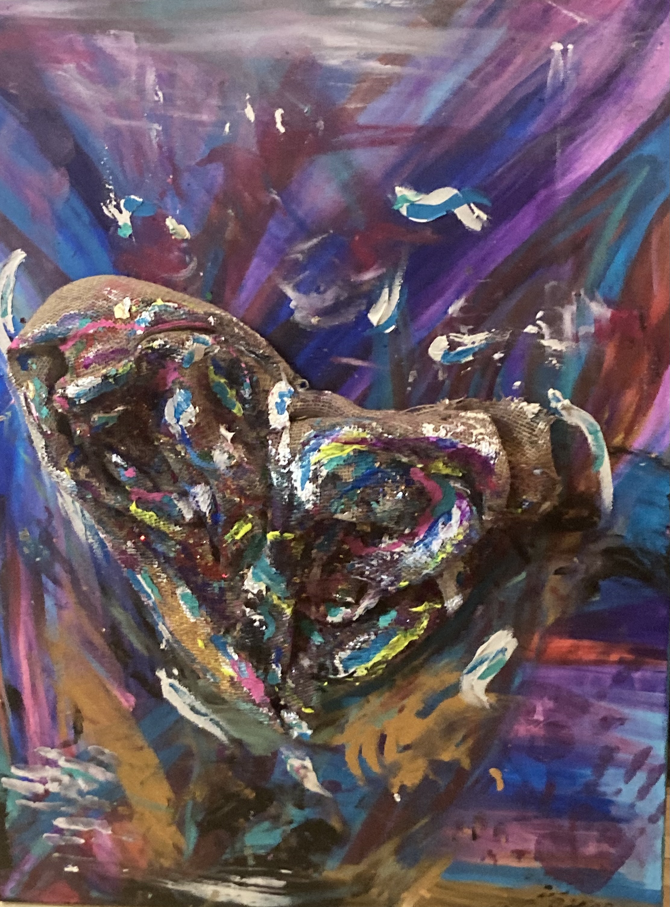 Burlap Heart by Ashley King